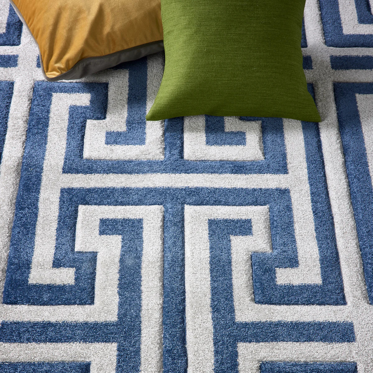 Origins Greek Key Rug - Navy/Grey