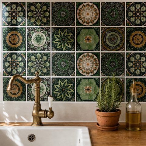 Peel and Stick Moroccan Tile Stickers