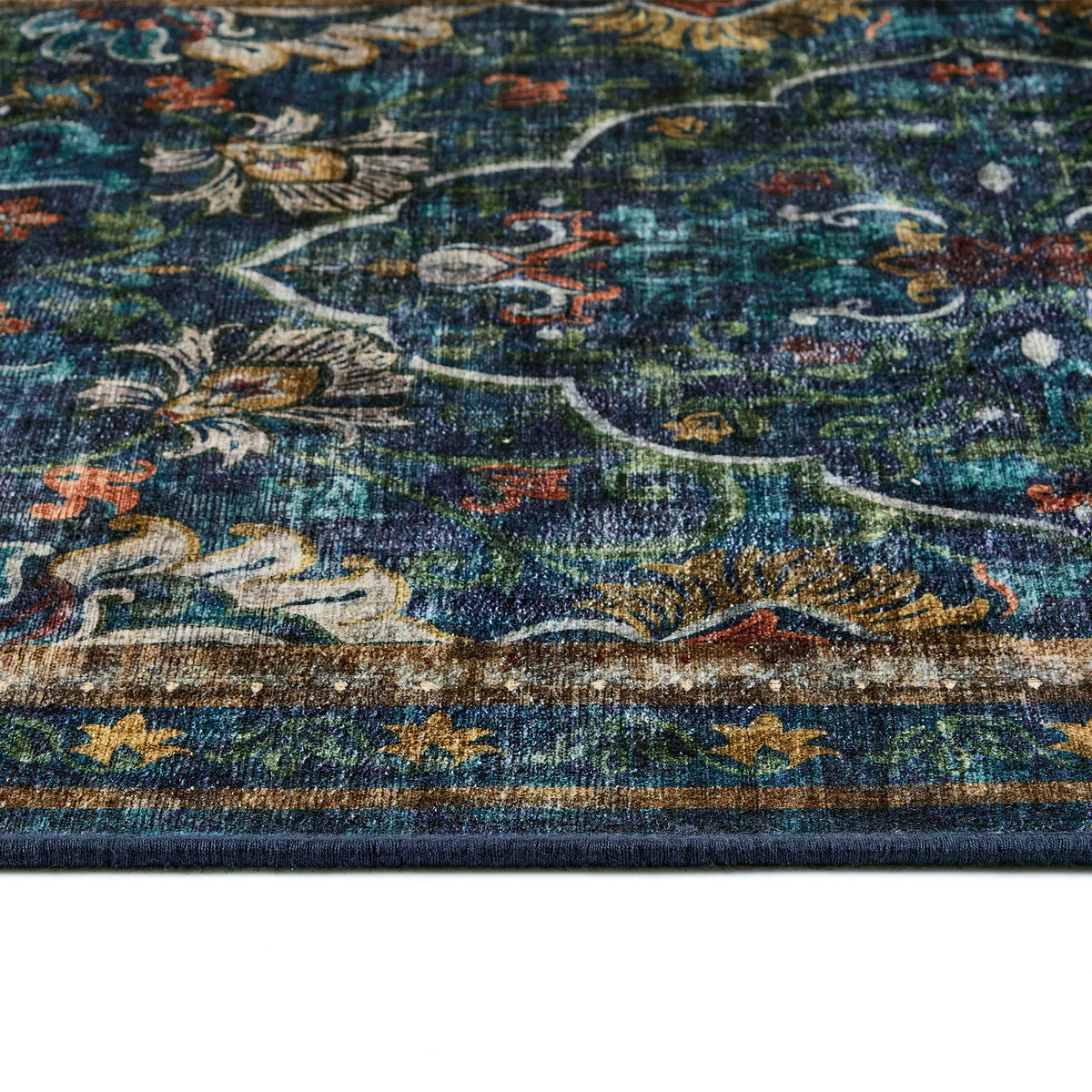 Eco-Washable Rug - Midnight Paisley