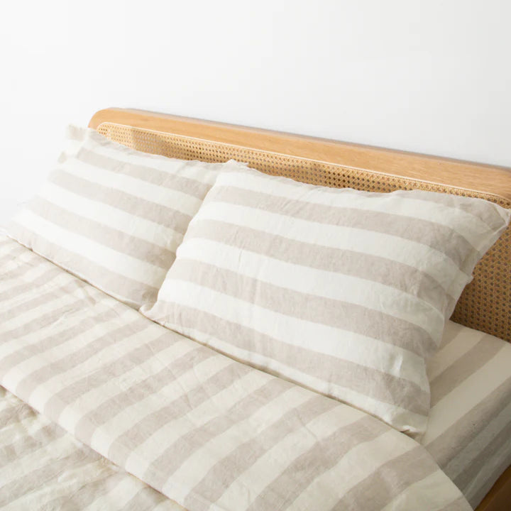 Copripiumino in lino 100% naturale - Beige