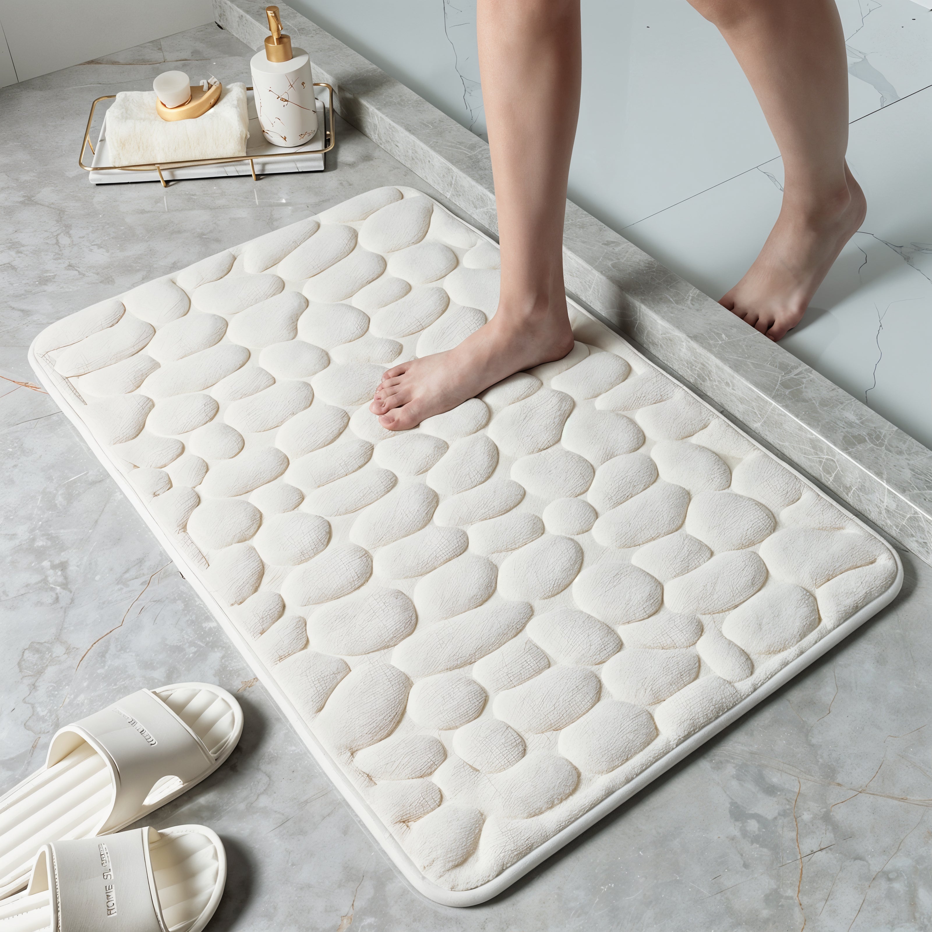 Embossed Non-slip Bathmat