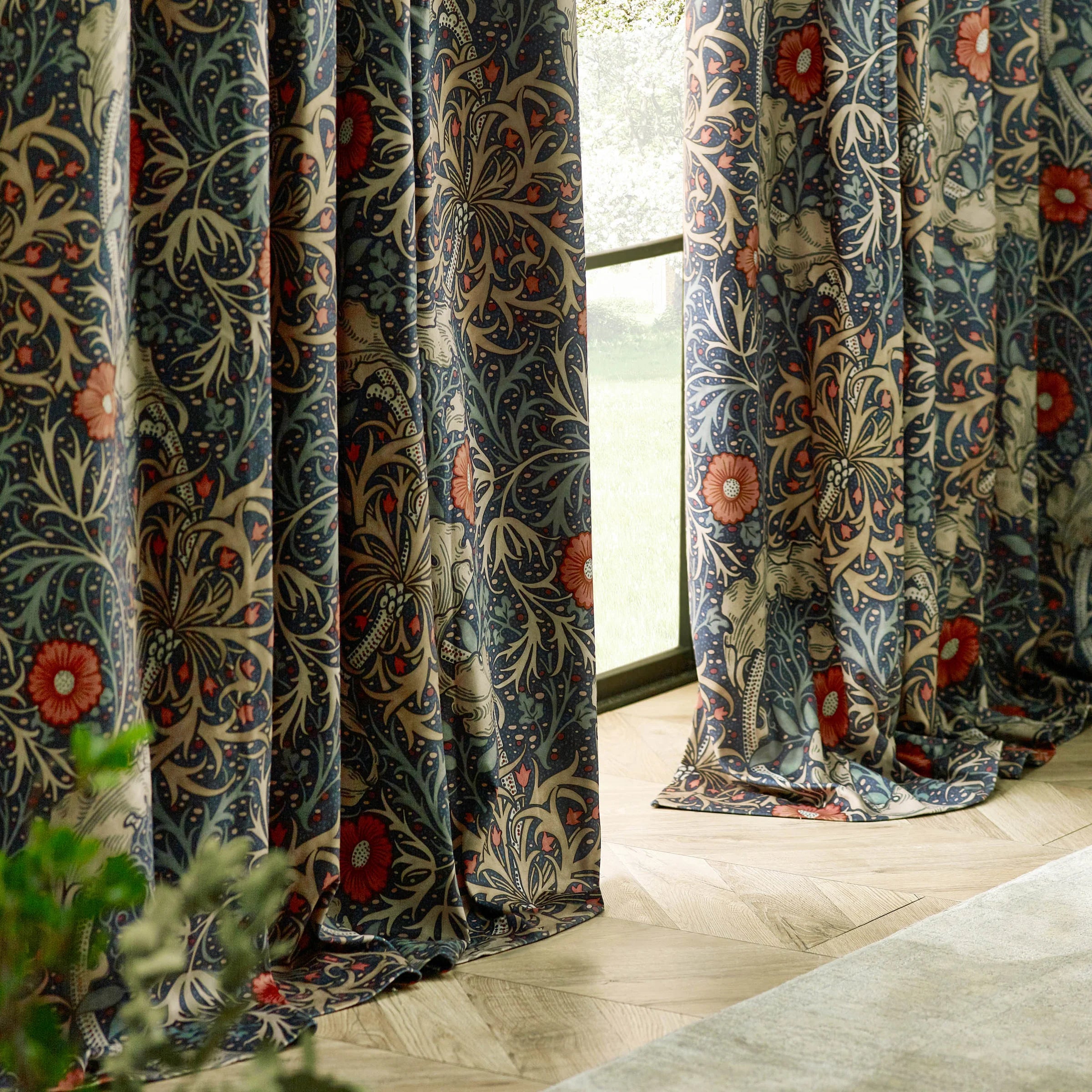 Tende a pieghe a matita in jacquard opaco Acorn Tonal - Oro