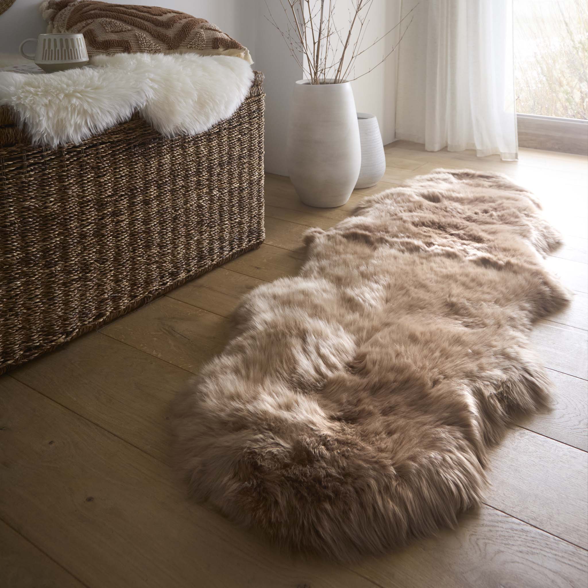 Origins Genuine Sheepskin Mink Rug