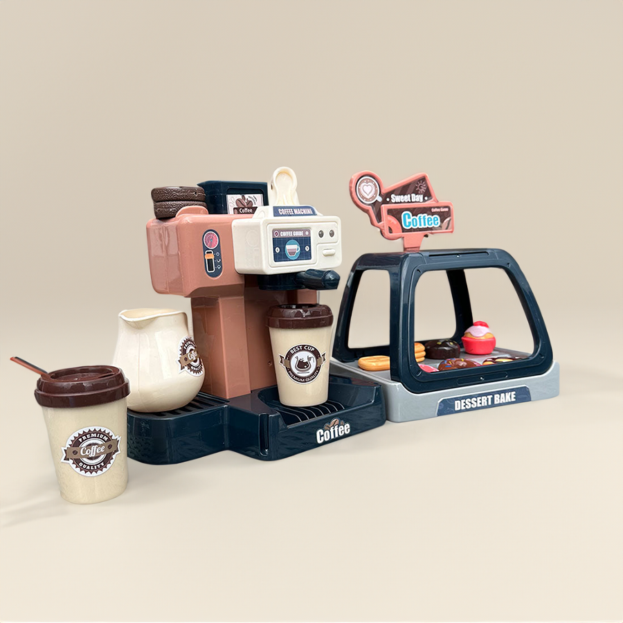 Spielzeugset „Kaffee- und Bäckereistation“ für Kinder