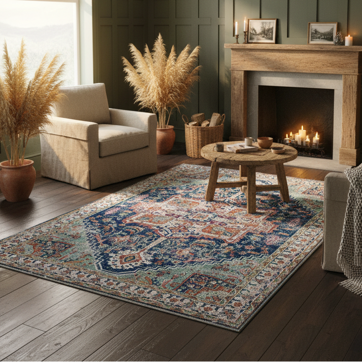 Multi Boho - Washable Rug