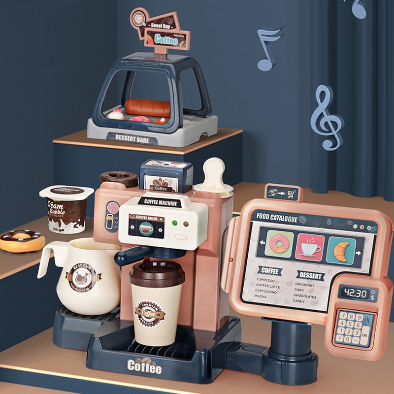 Spielzeugset „Kaffee- und Bäckereistation“ für Kinder