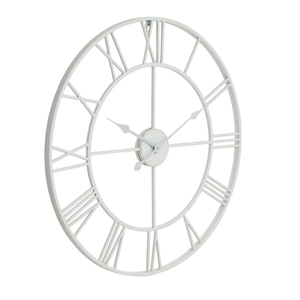 Orologio da parete scheletro bianco