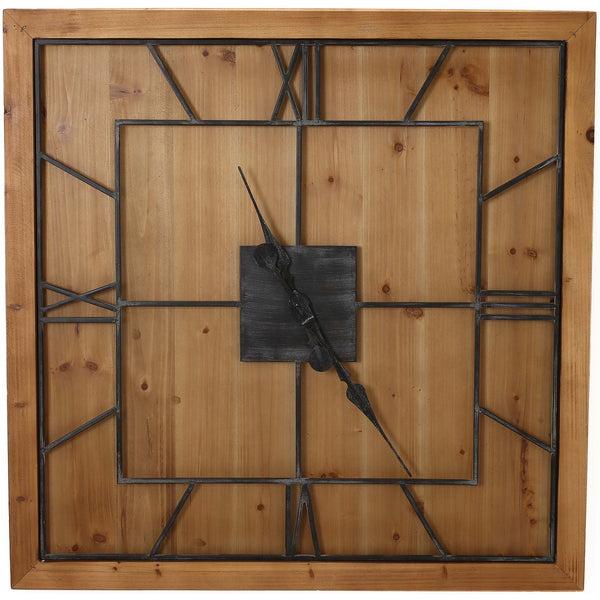 Orologio da parete in legno Williston Square