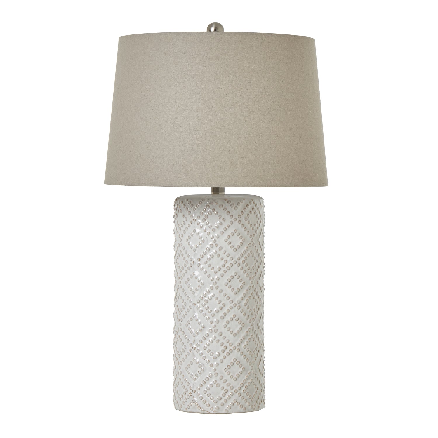Lampada industriale moderna in rame con base in pietra