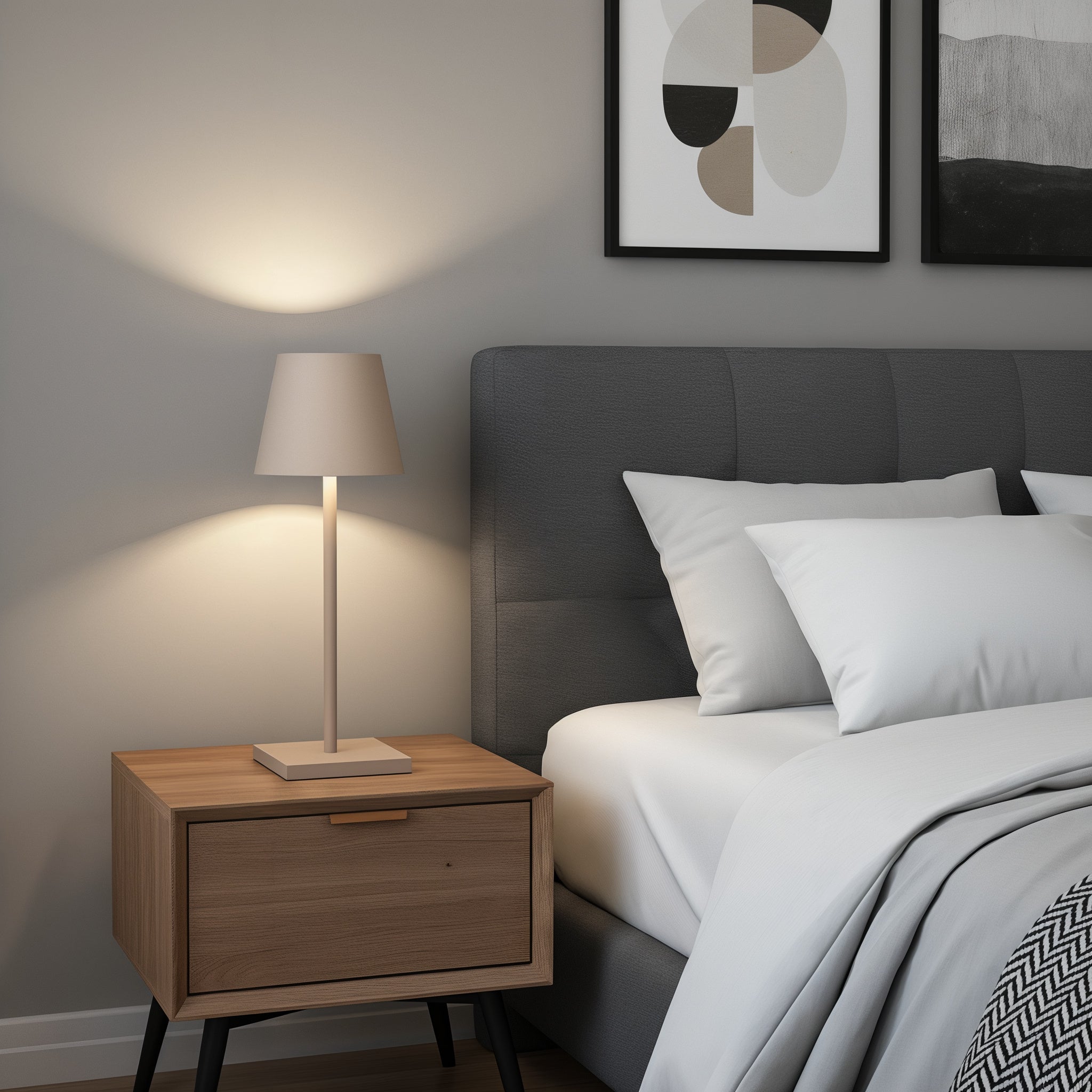 Lampada da tavolo moderna senza fili contemporanea