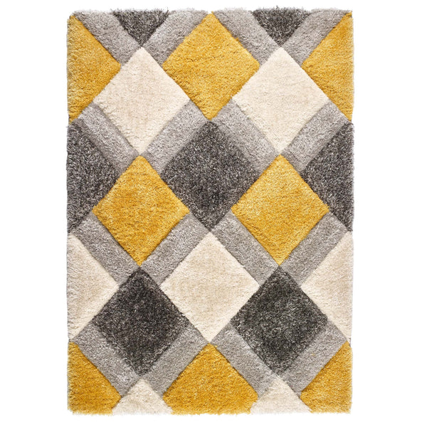 Tappeto Origins 3D GEO Shaggy Ochre