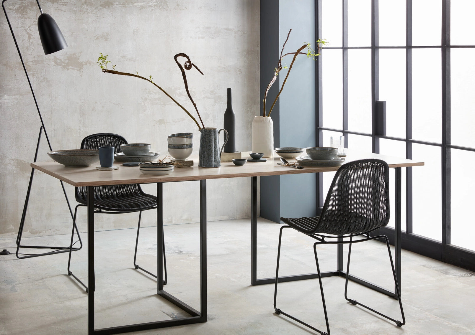 Set di stoviglie Denby Stoneware Studio Grey da 12 pezzi