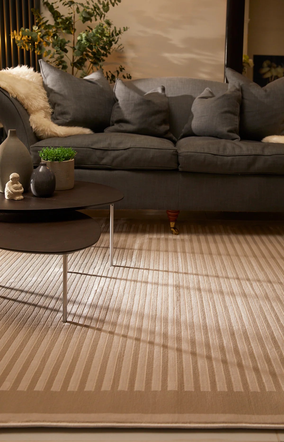 Origins Belgrade Rug - Natural Striped