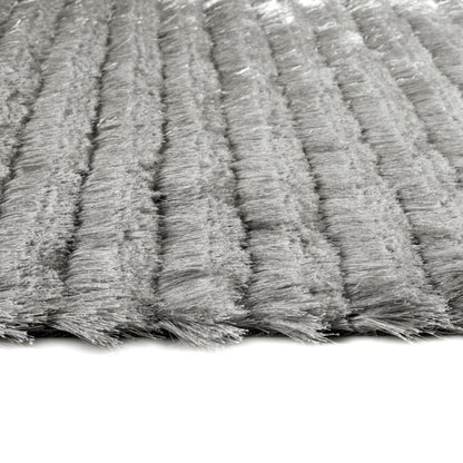 Origins Carved Glamour Silver Rug