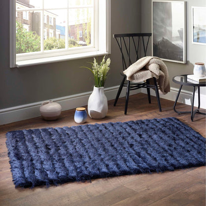 Origins Carved Glamour Navy Rug