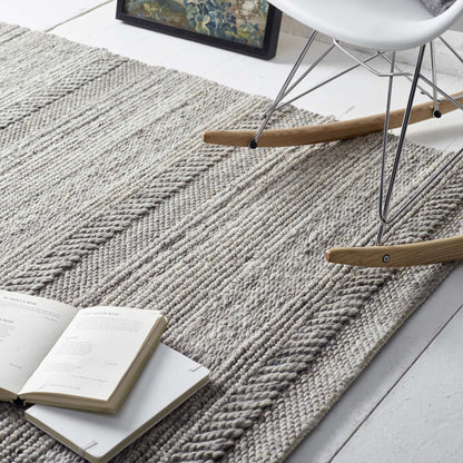 Origins Chunky Knit Natural/Grey Rug