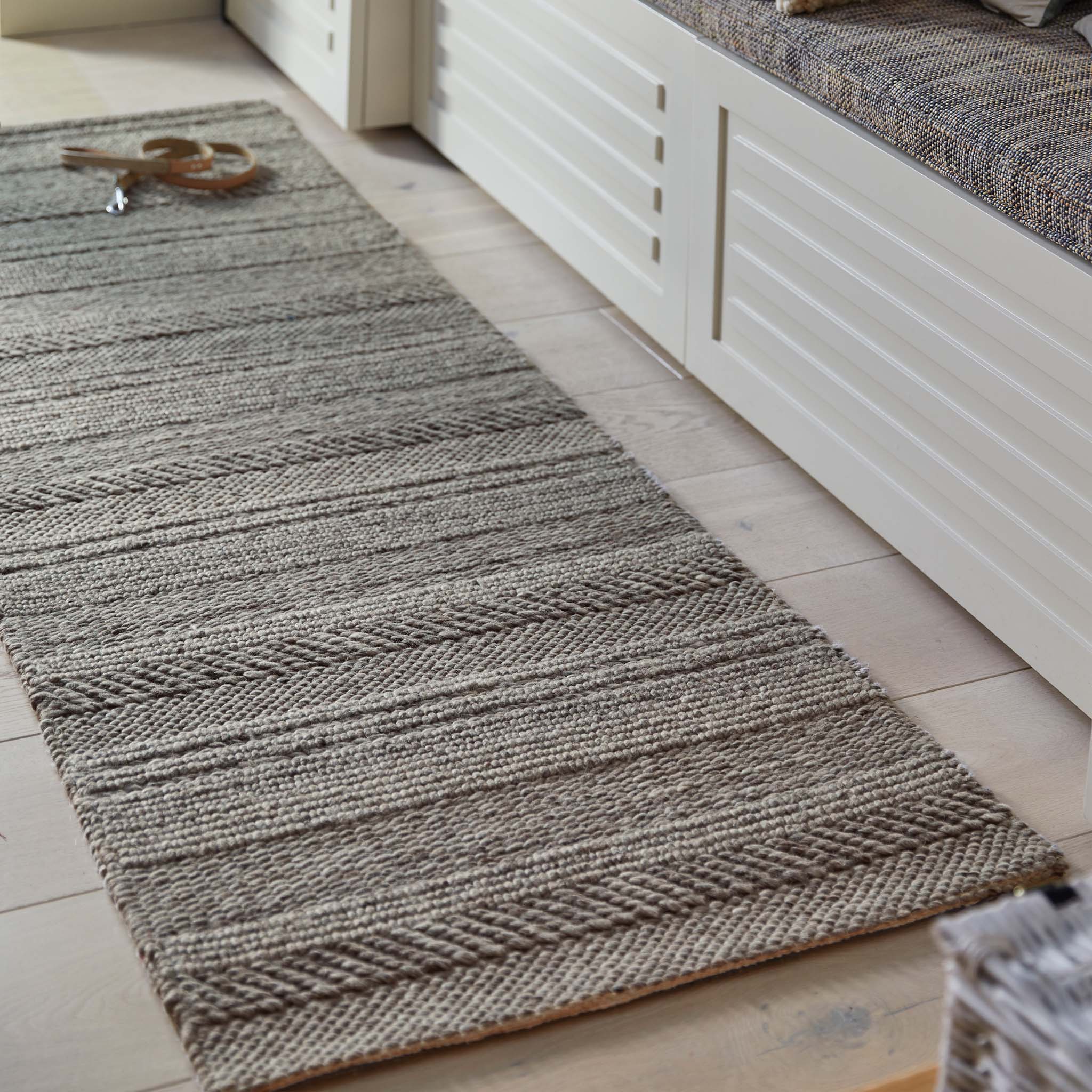Origins Chunky Knit Natural/Grey Rug