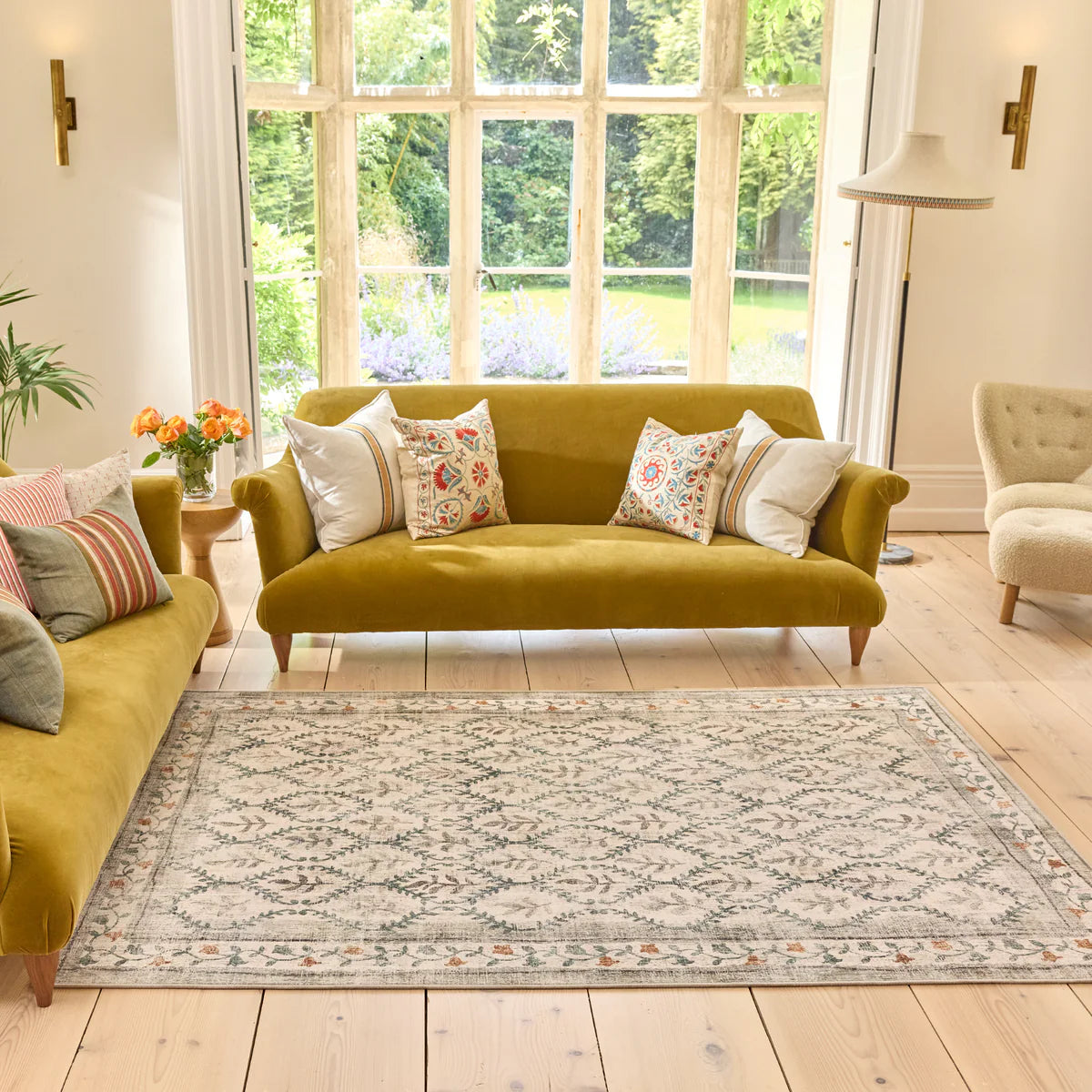 Eco-Washable Rug - English Garden
