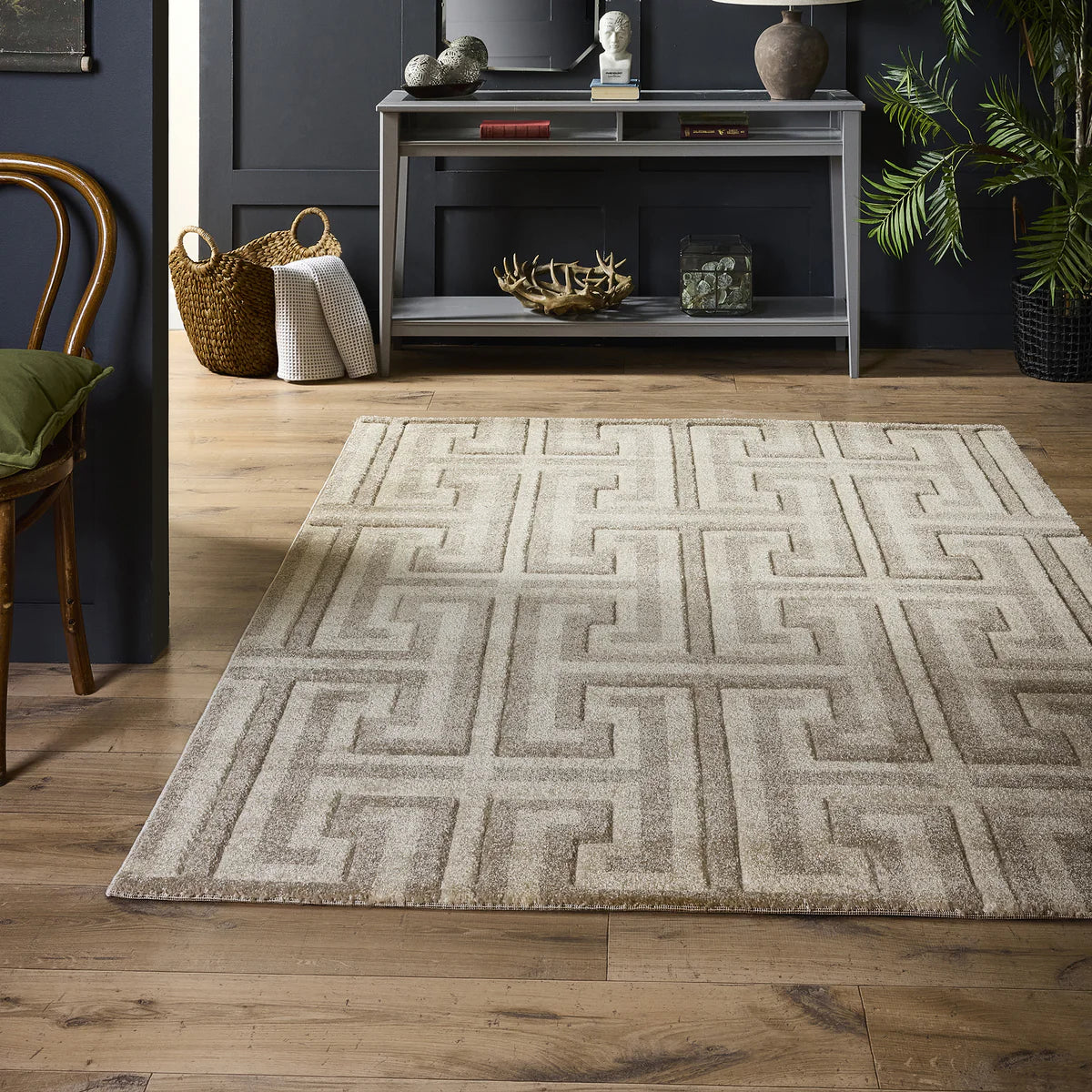 Tappeto Origins Greek Key - Talpa/Beige