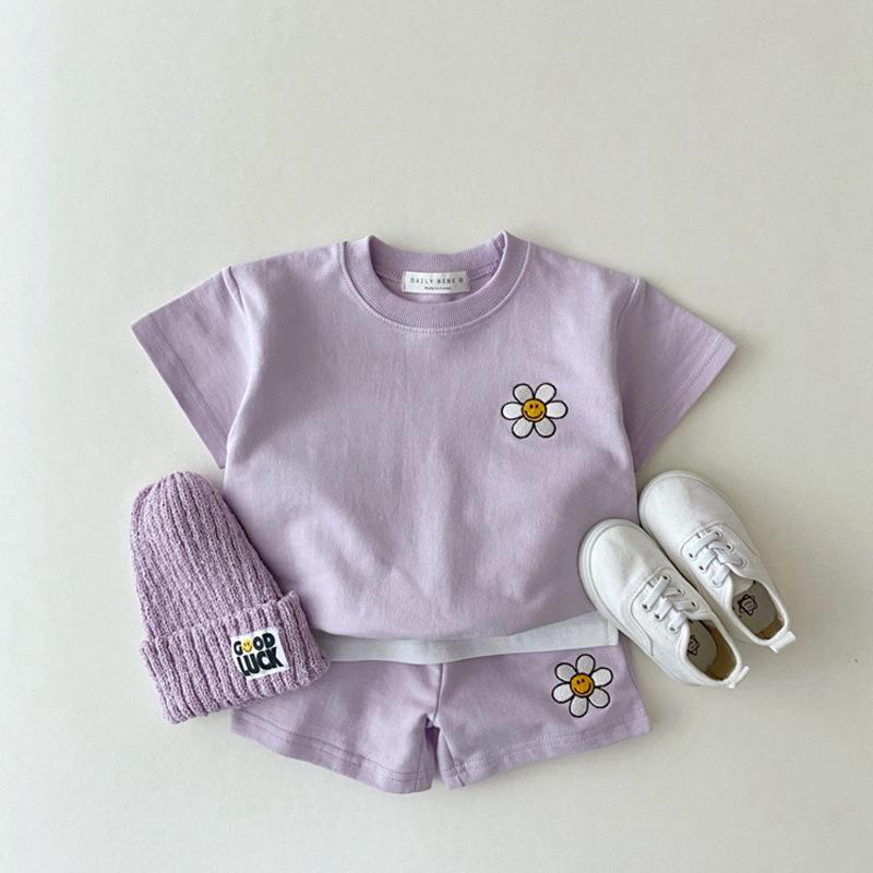 Girls Summer Two Piece Short & T-Shirt Set