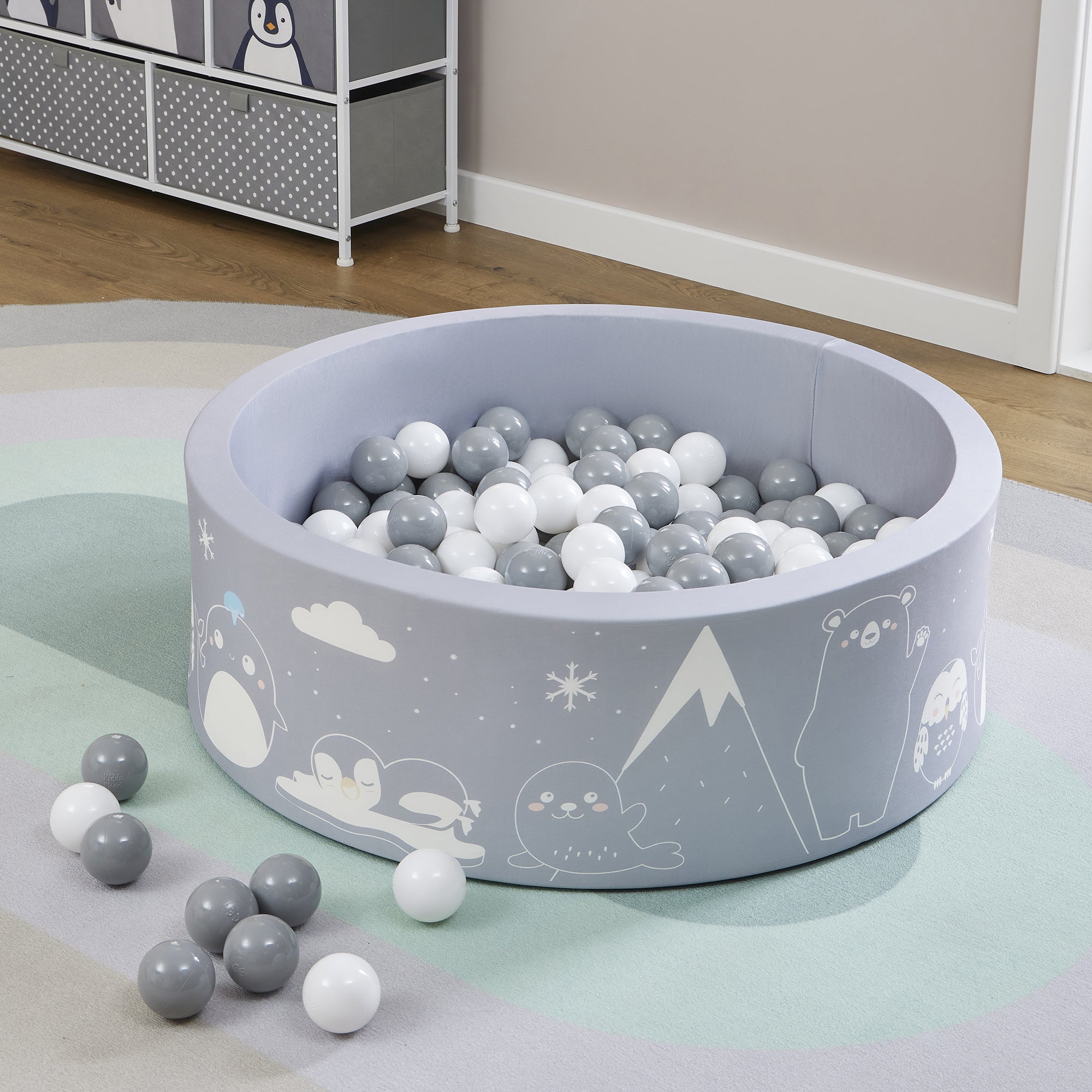 Piscina di palline Arctic Kids - Con 200 palline