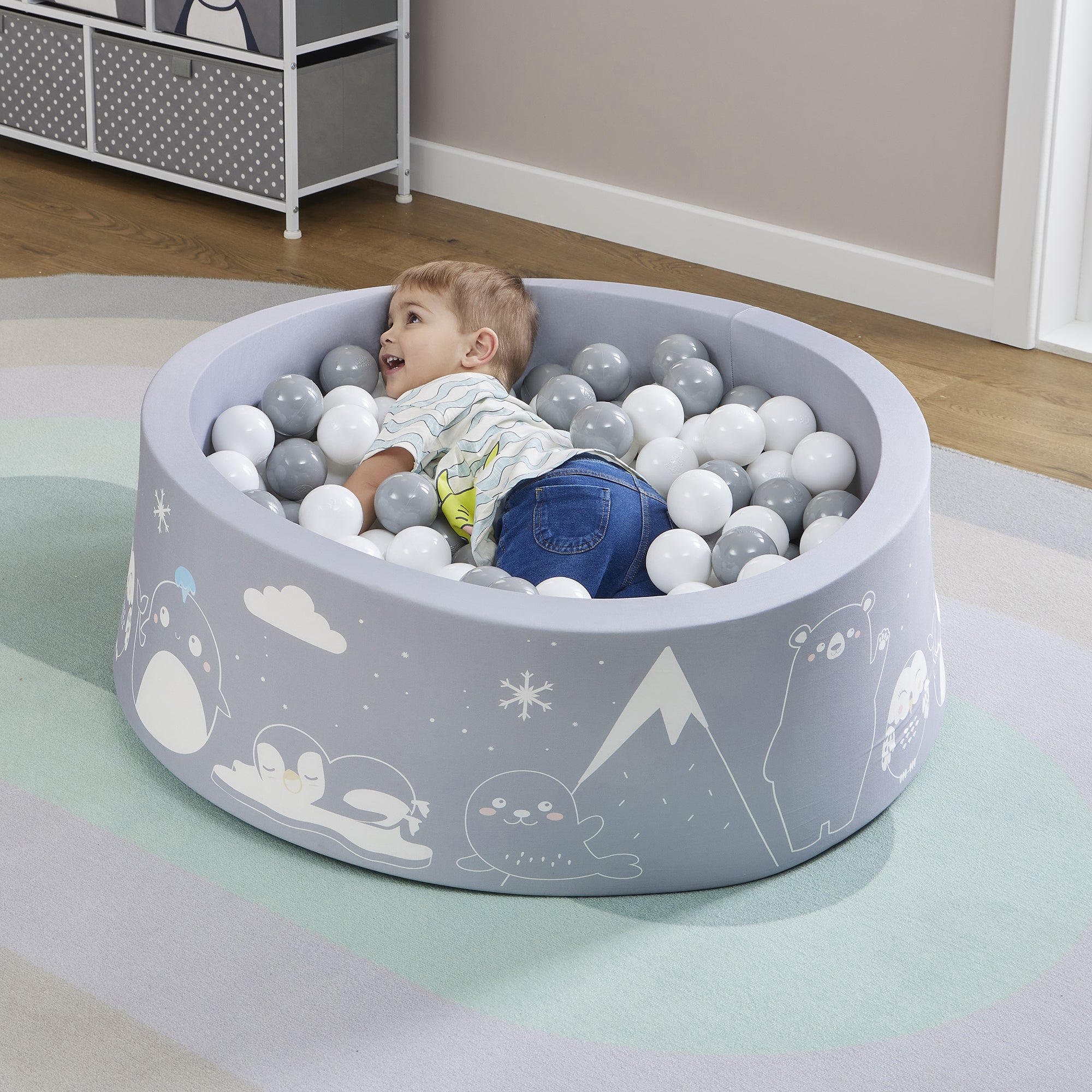 Piscina di palline Arctic Kids - Con 200 palline