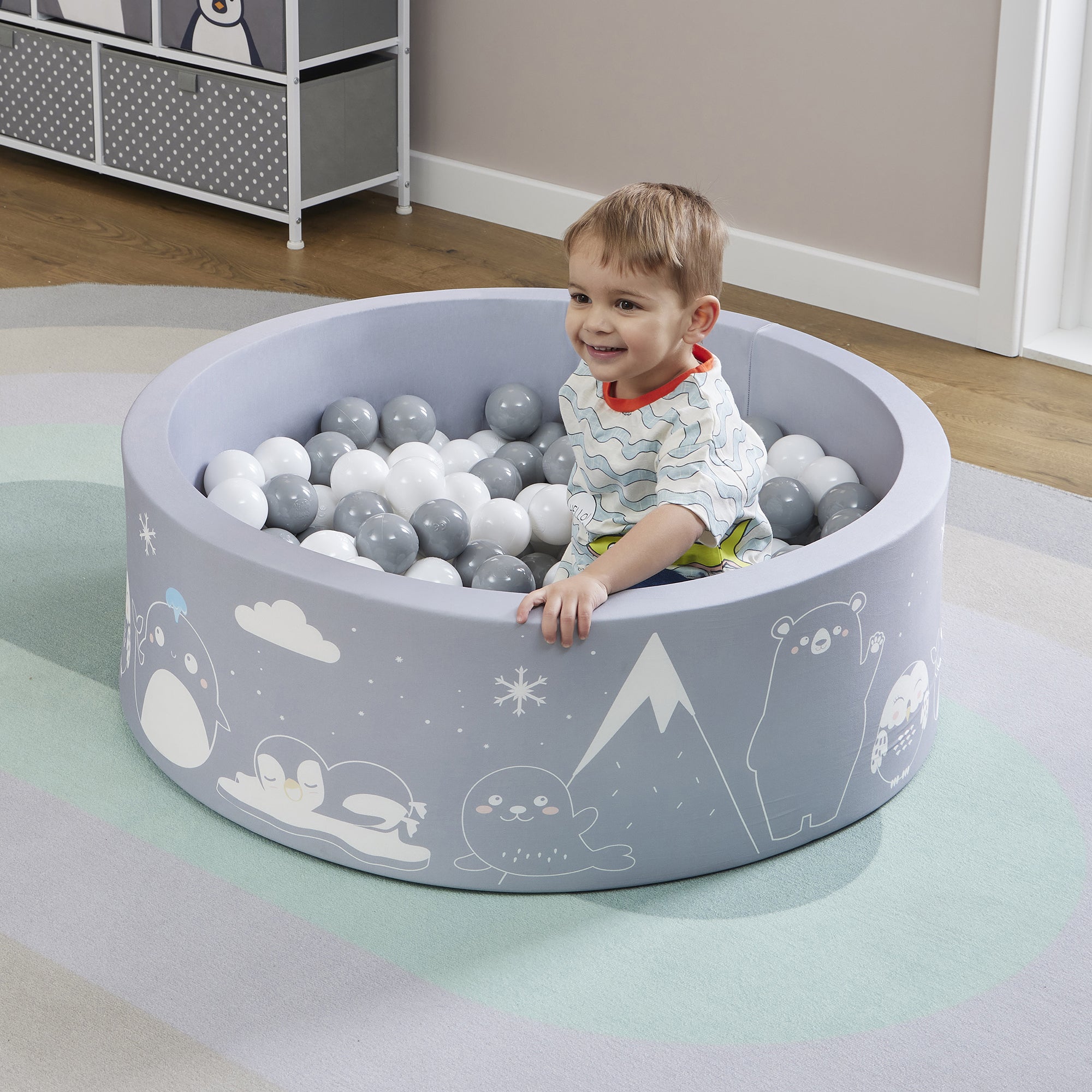 Piscina di palline Arctic Kids - Con 200 palline