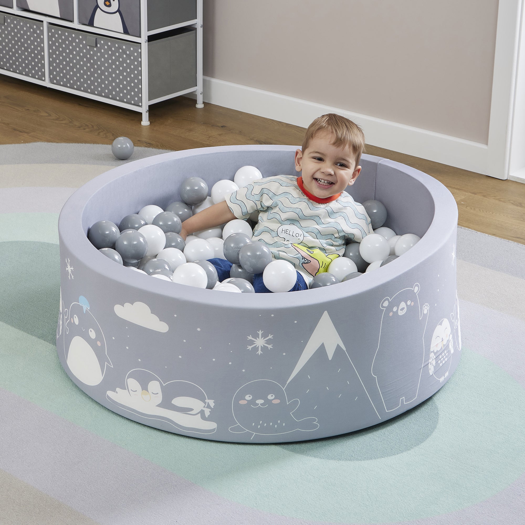 Piscina di palline Arctic Kids - Con 200 palline