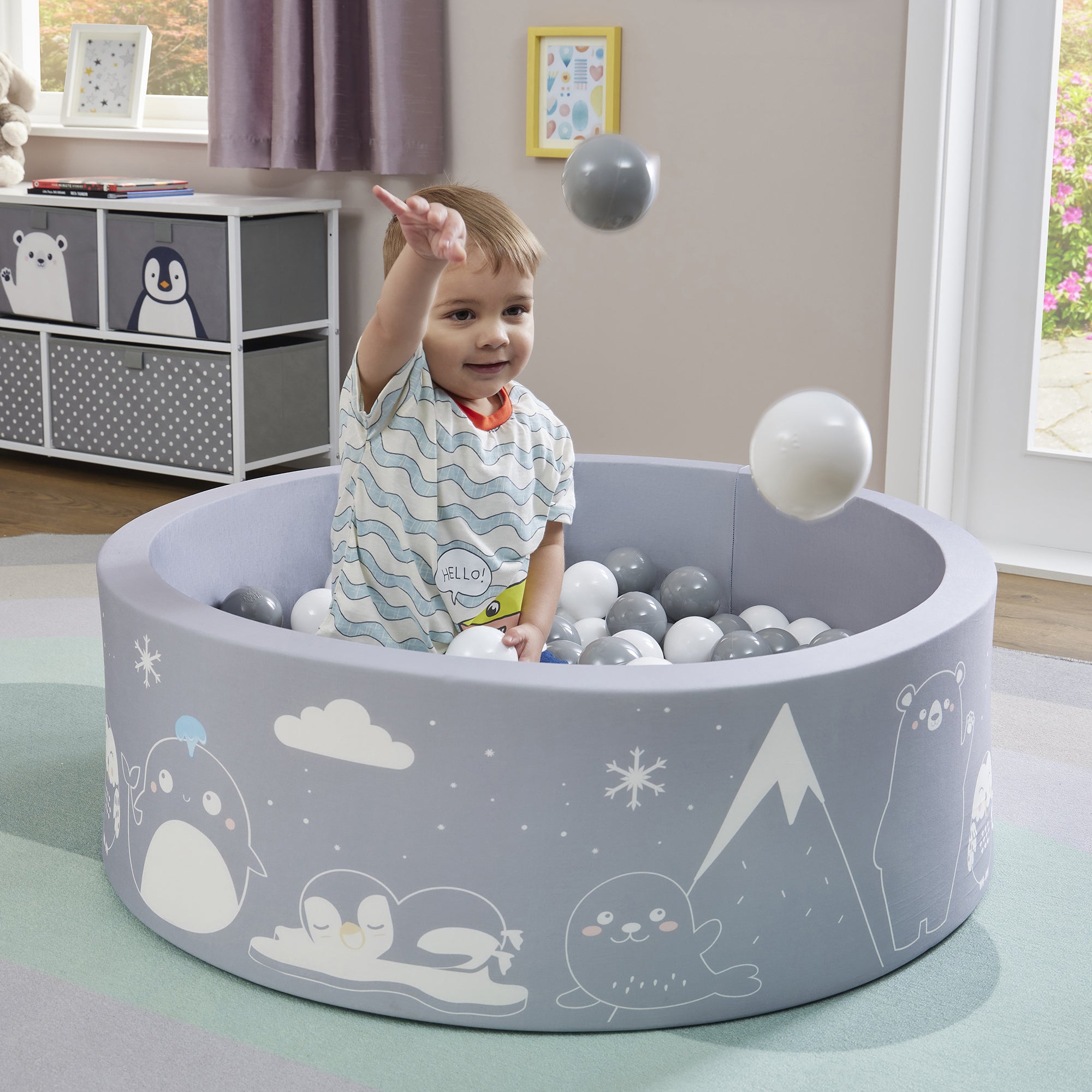 Piscina di palline Arctic Kids - Con 200 palline