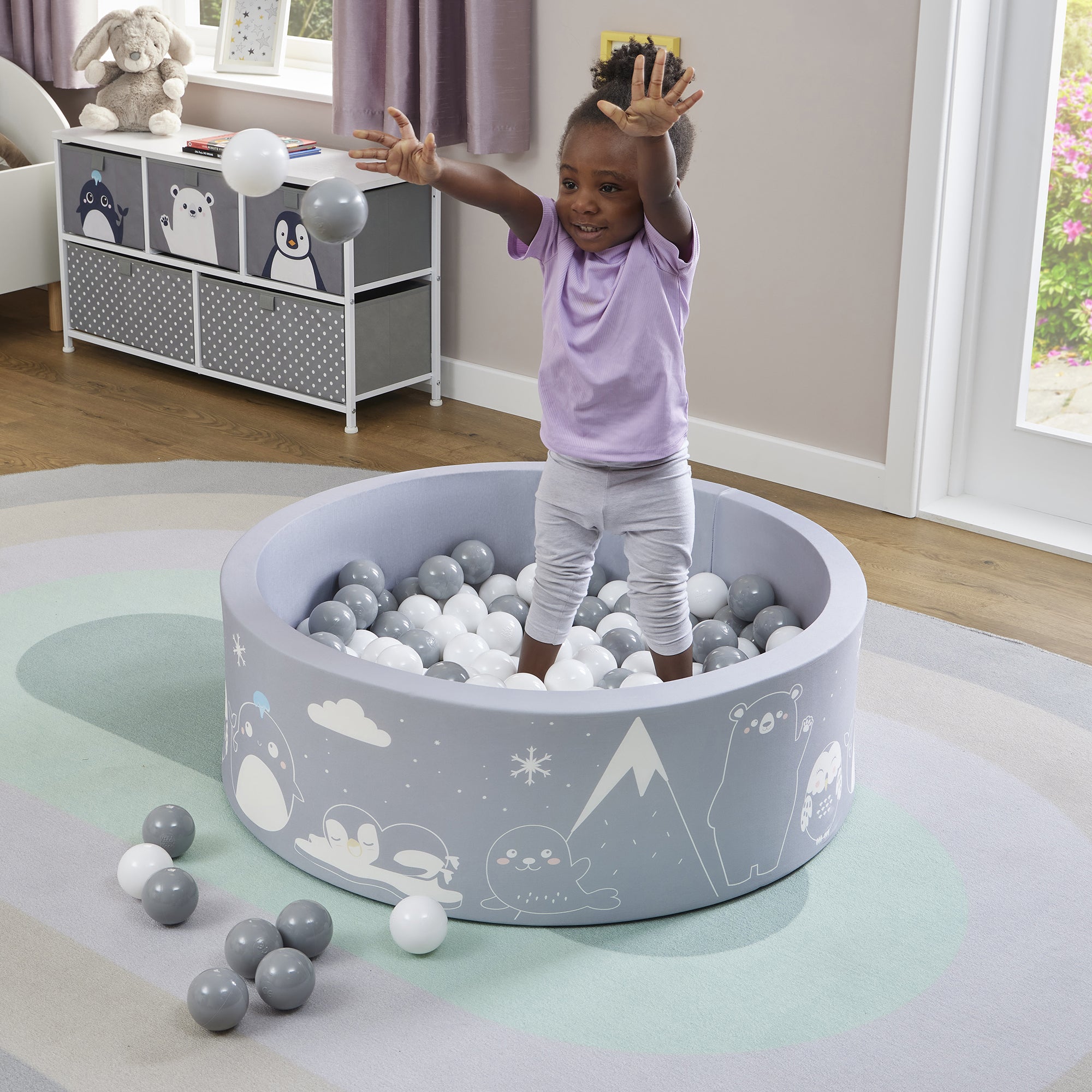Piscina di palline Arctic Kids - Con 200 palline