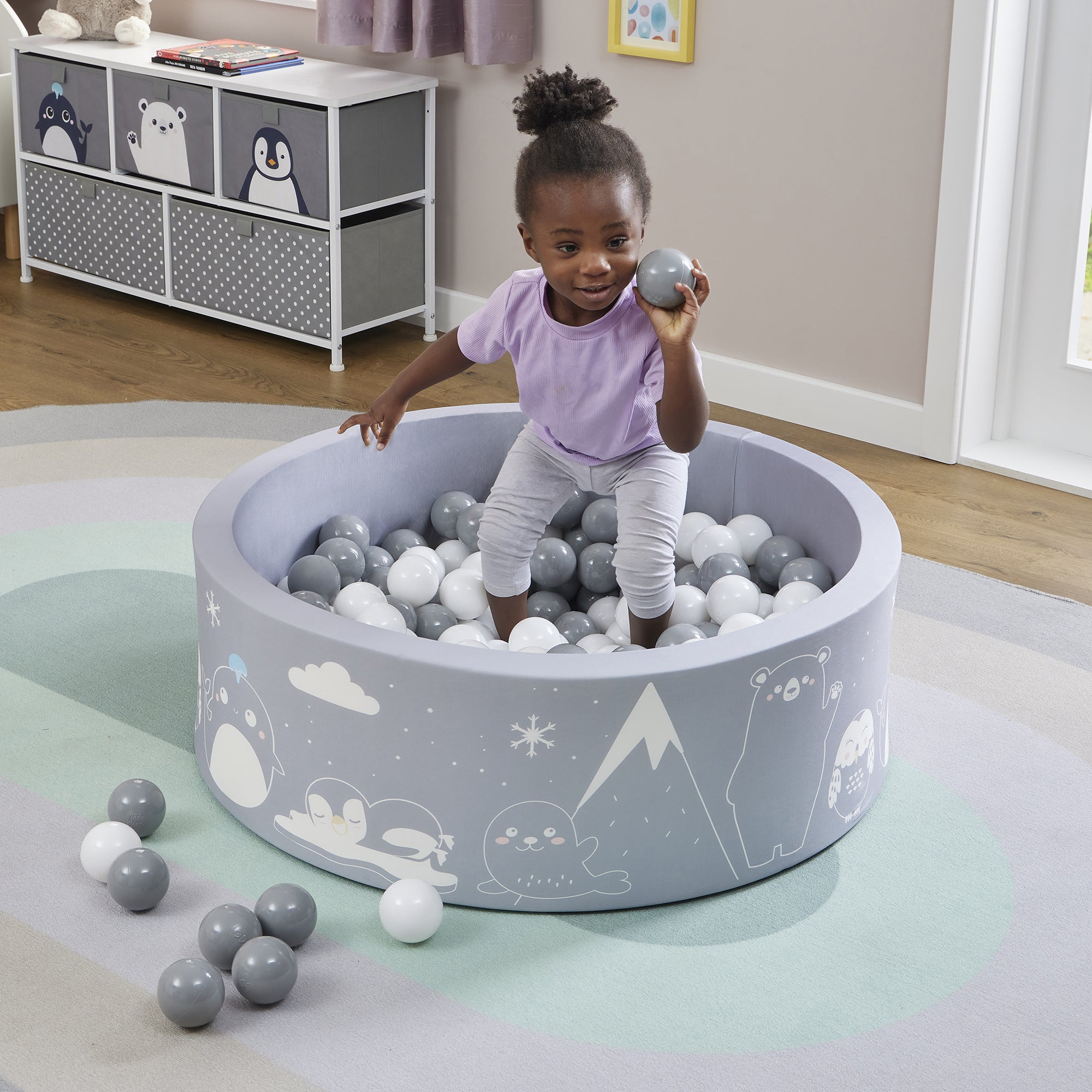 Piscina di palline Arctic Kids - Con 200 palline