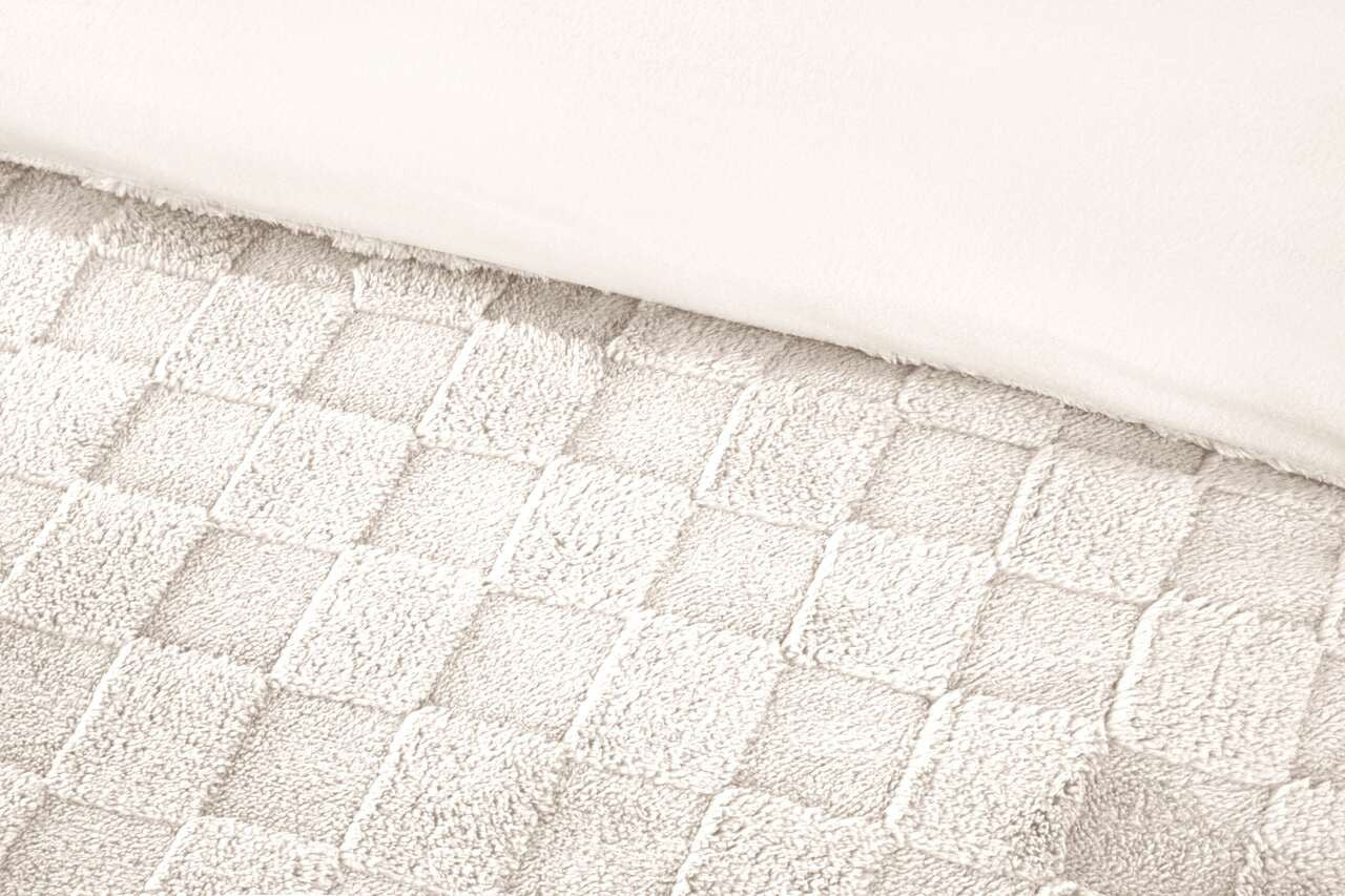 Luxury Check Teddy Duvet Set