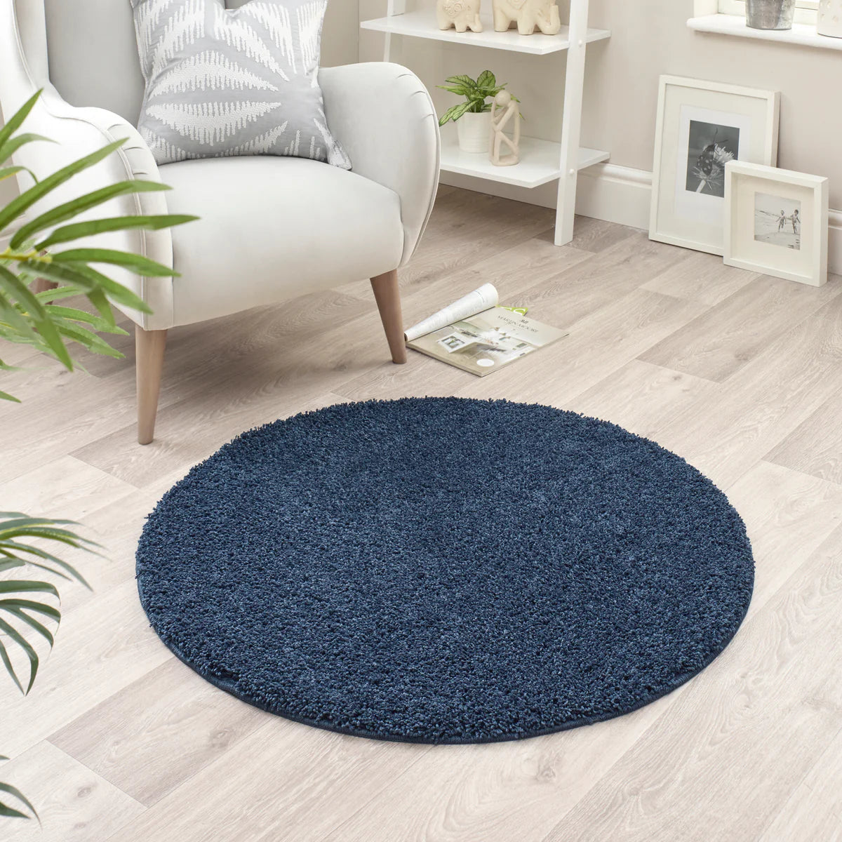 Super Thick Fluffy Non-Slip Durable Rug - Midnight Blue