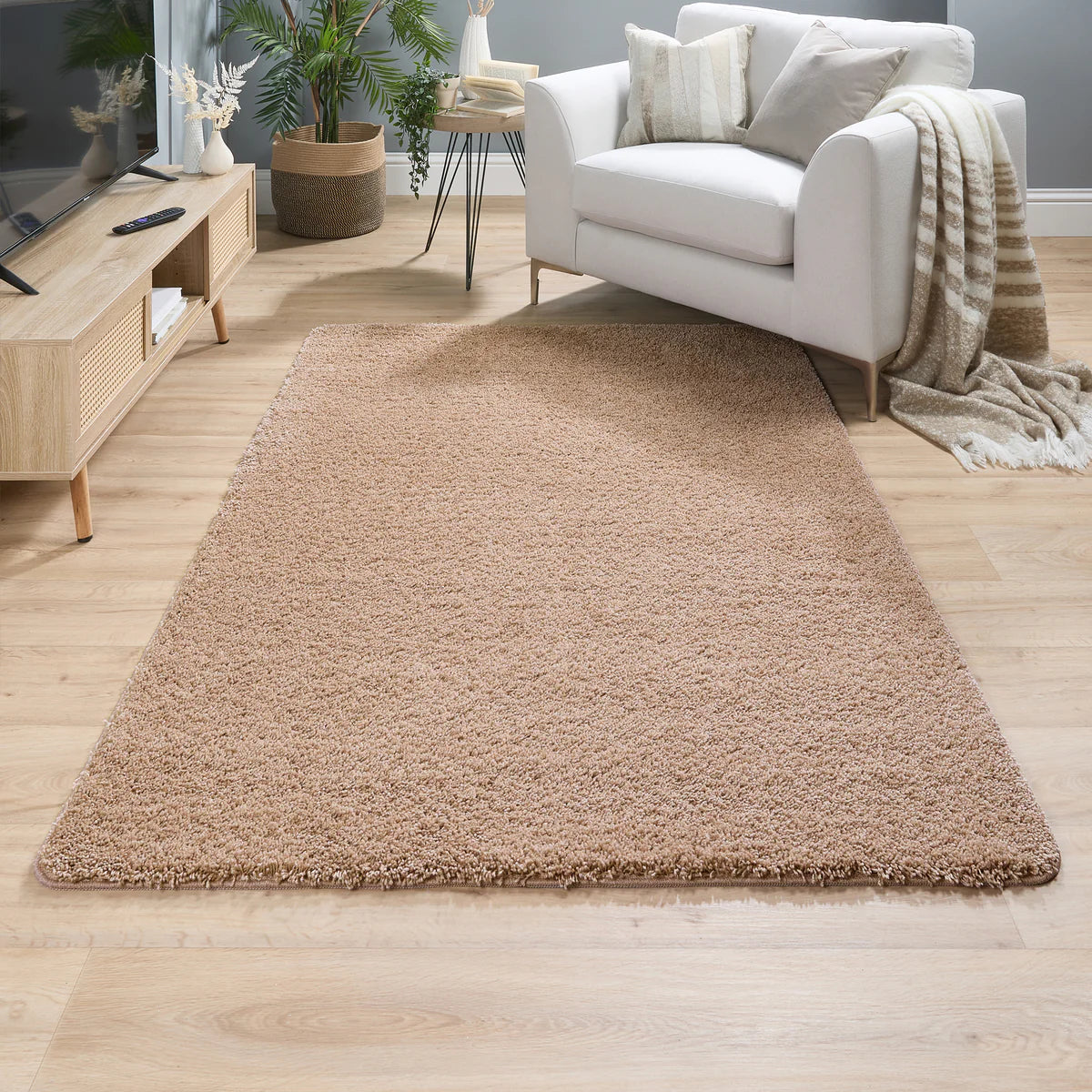 Super Thick Fluffy Non-Slip Durable Rug - Faded Salmon