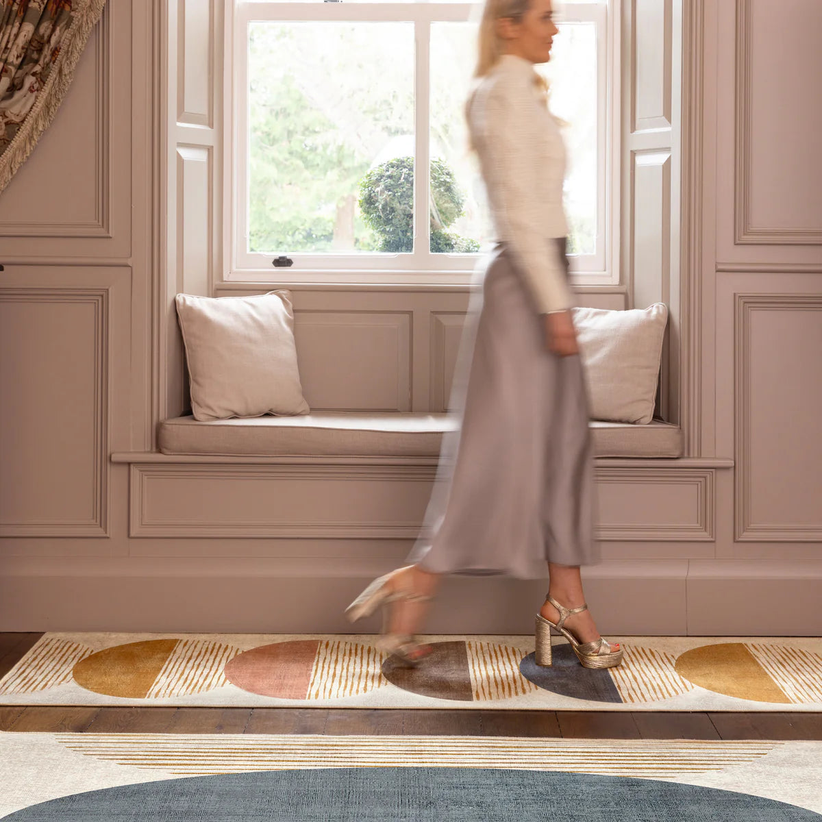 Tappeto eco-lavabile - Oval Eclipse