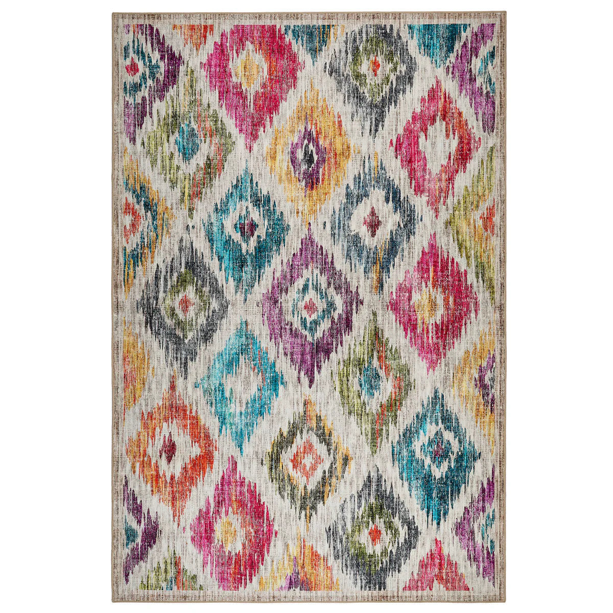 Tappeto eco-lavabile - Ikat dipinto