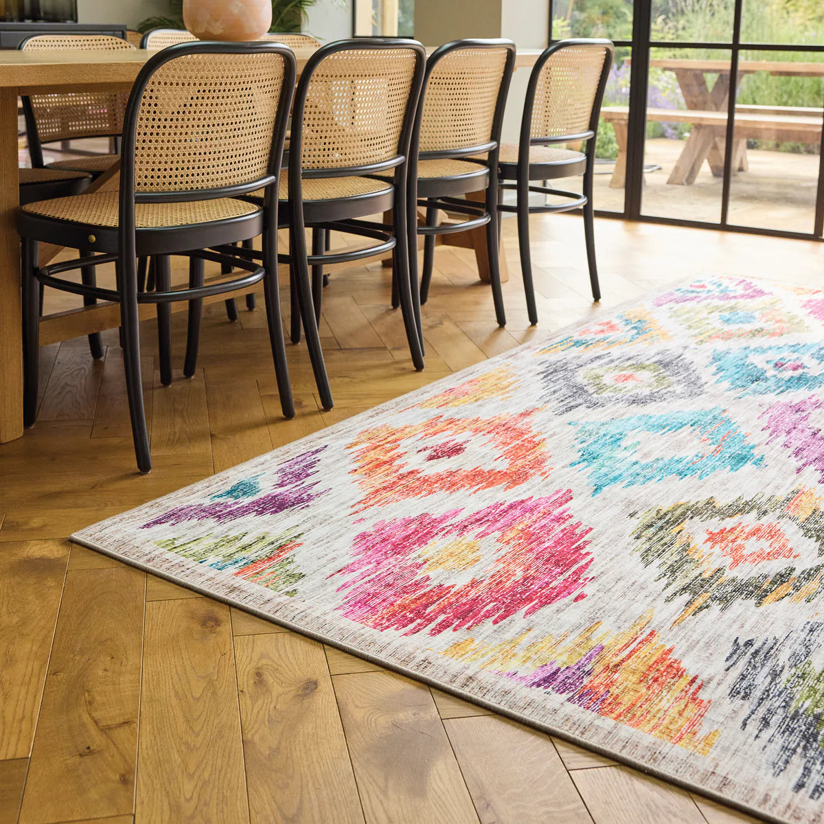 Tappeto eco-lavabile - Ikat dipinto