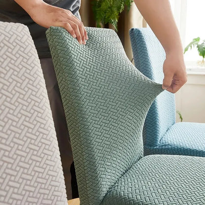 Textured Jacquard Stretch Dining Chair Slipcovers