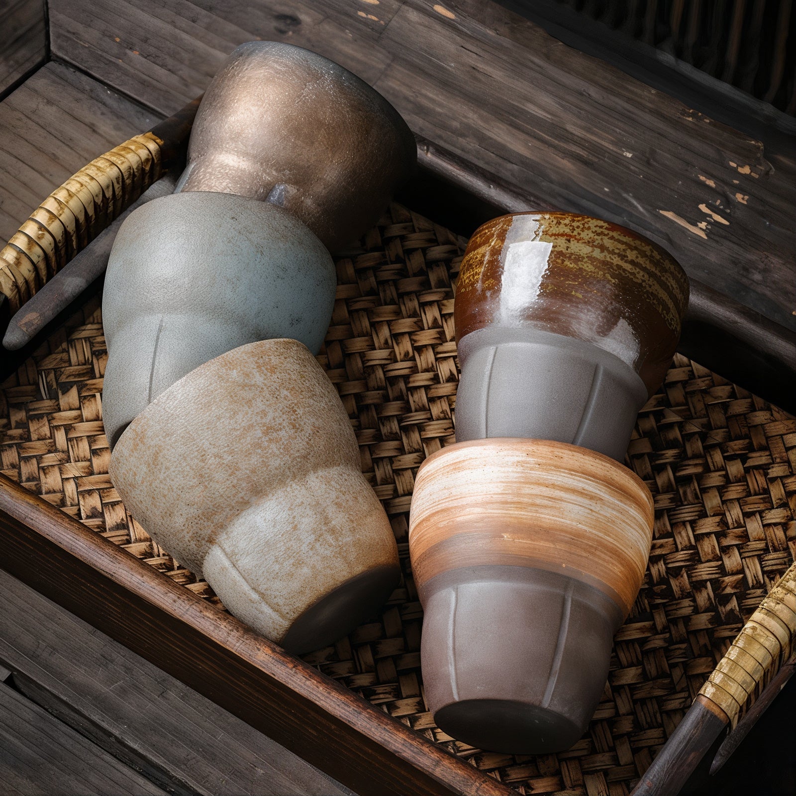 Rustic Oblique Coffee Cups