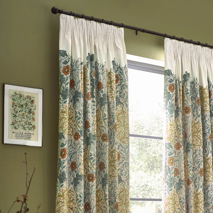 Tende a pieghe a matita in jacquard opaco Acorn Tonal - Oro