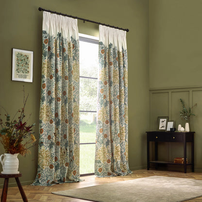 Tende a pieghe a matita in jacquard opaco Acorn Tonal - Oro