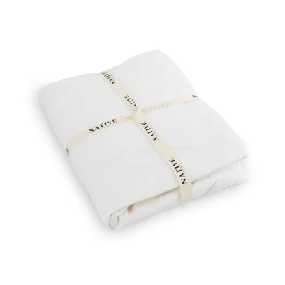 100% Natural Linen Duvet Cover - White