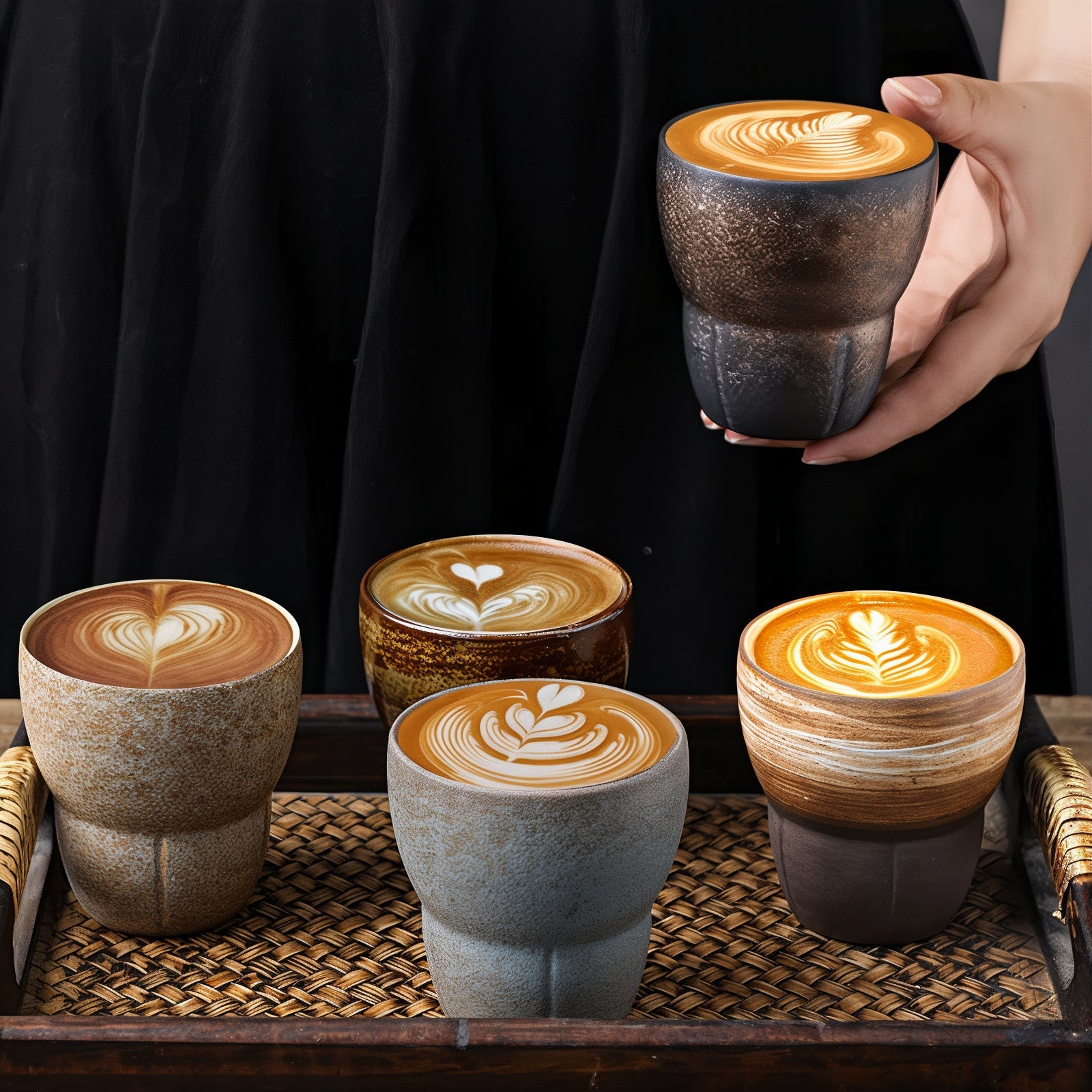Rustic Oblique Coffee Cups