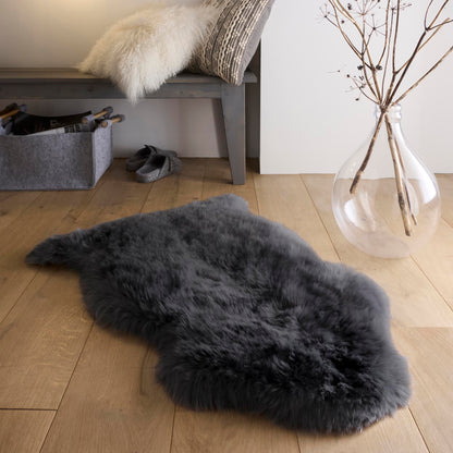 Origins Genuine Sheepskin Black Rug