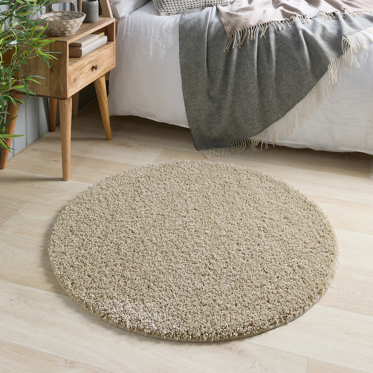 Super Thick Fluffy Non-Slip Durable Rug - Stone