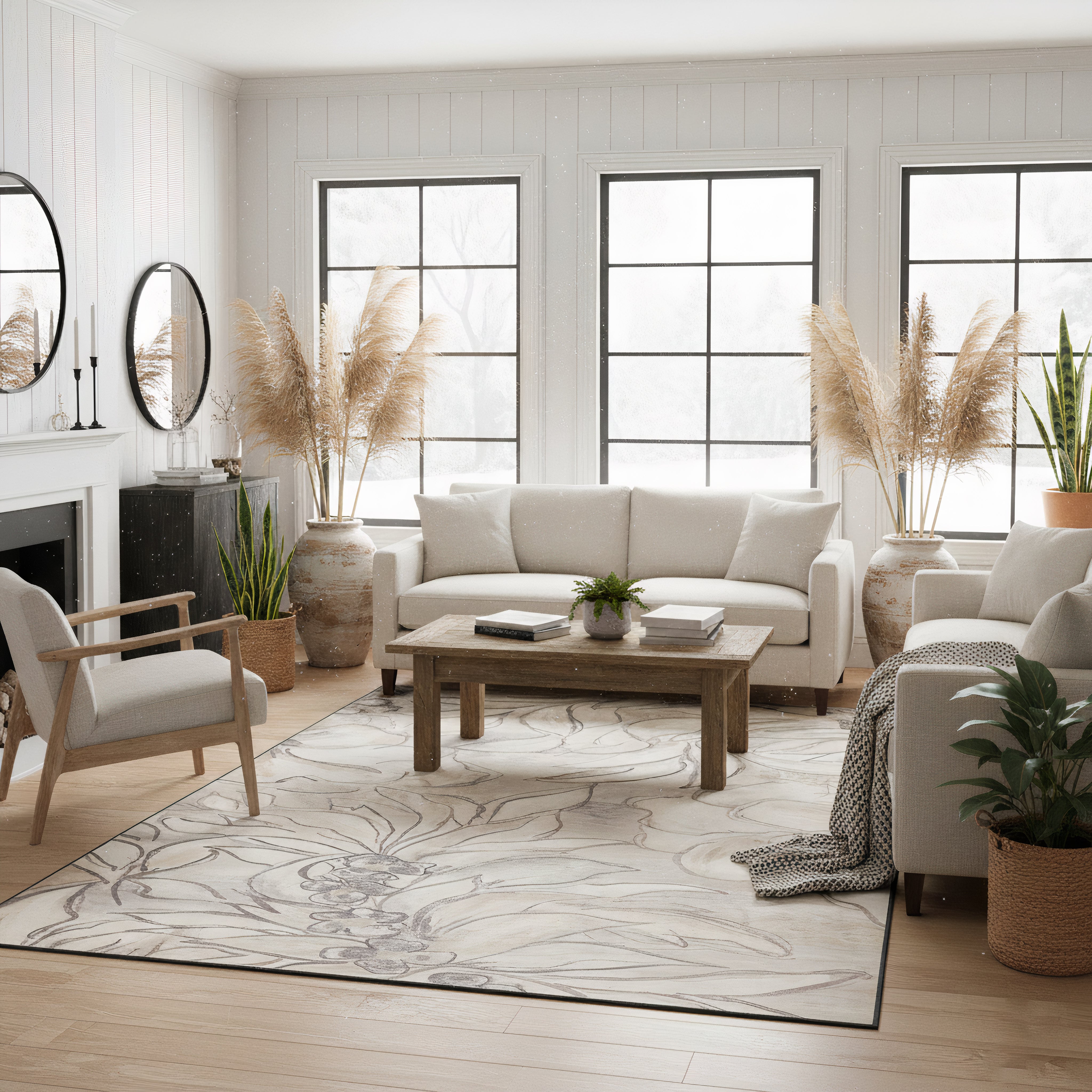 Tappeto eco-lavabile - Art Floral