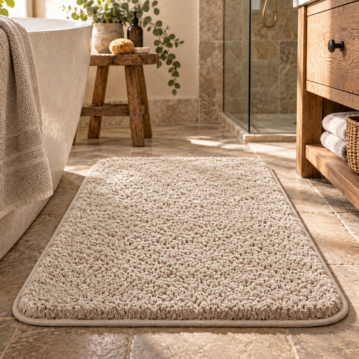 Tappeto da bagno di lusso super spesso