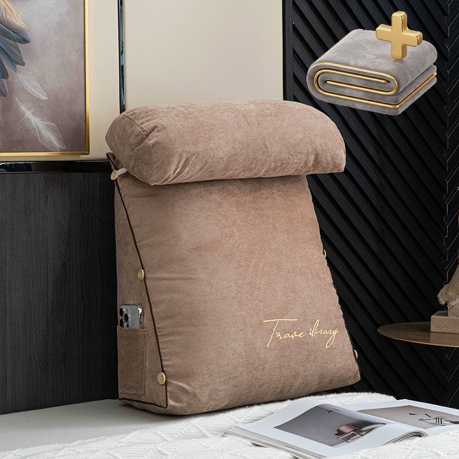 Copertura aggiuntiva per cuscino da lettura con schienale di lusso