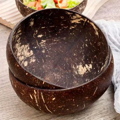Handmade Wooden Coconut Bowls
