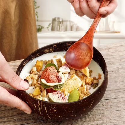 Handmade Wooden Coconut Bowls